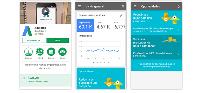 Apps para móviles: Google AdWords